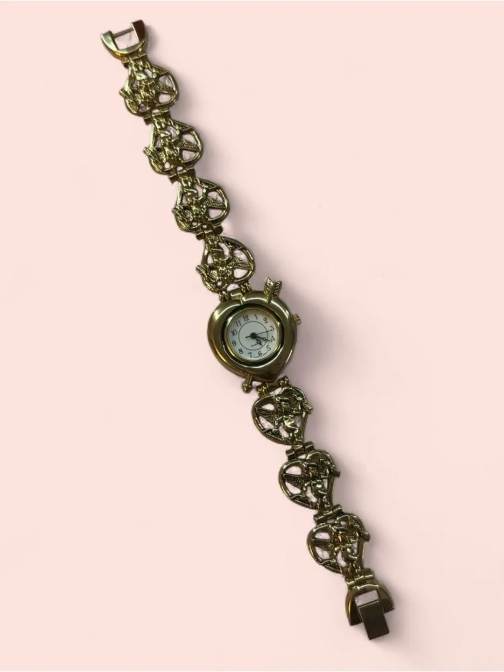 Vintage Cupid's Bow & Heart Watch